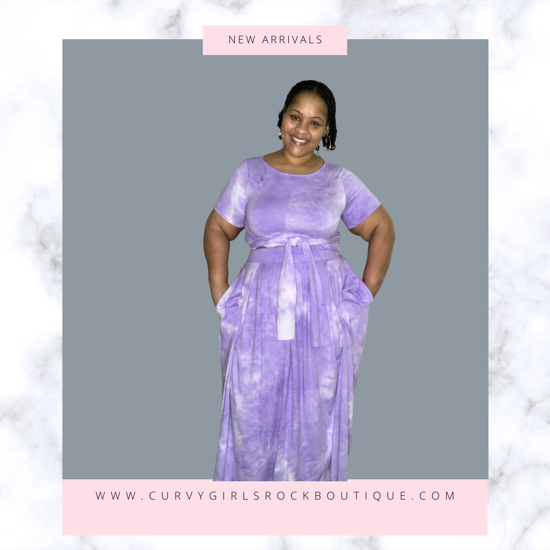 Curvy 2-piece Skirt set - "Island Vibez"