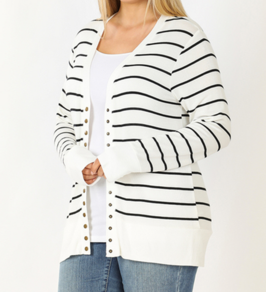 Striped Cardigan